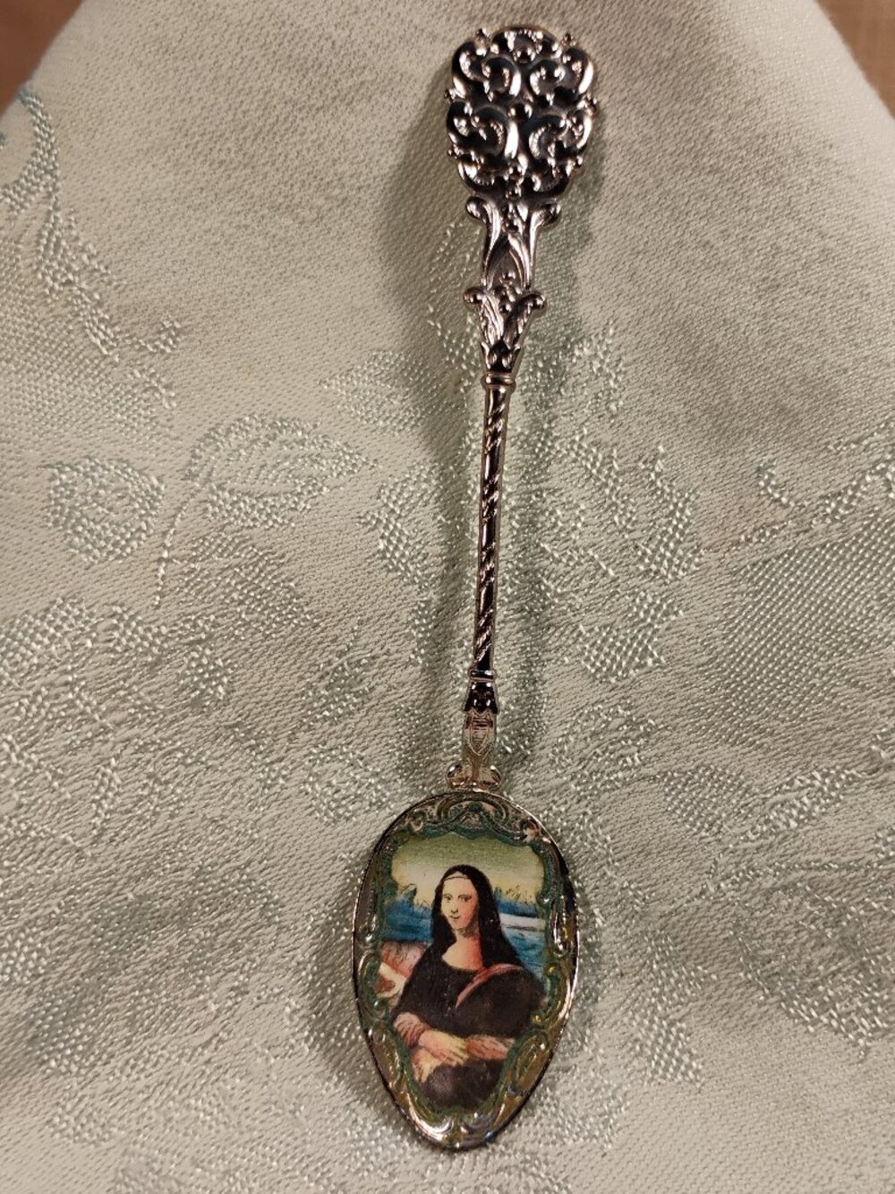 Vintage Spoon Leonarda da Vinci's Replicate of 'Mona Lisa' by Klepa Arts, Czech